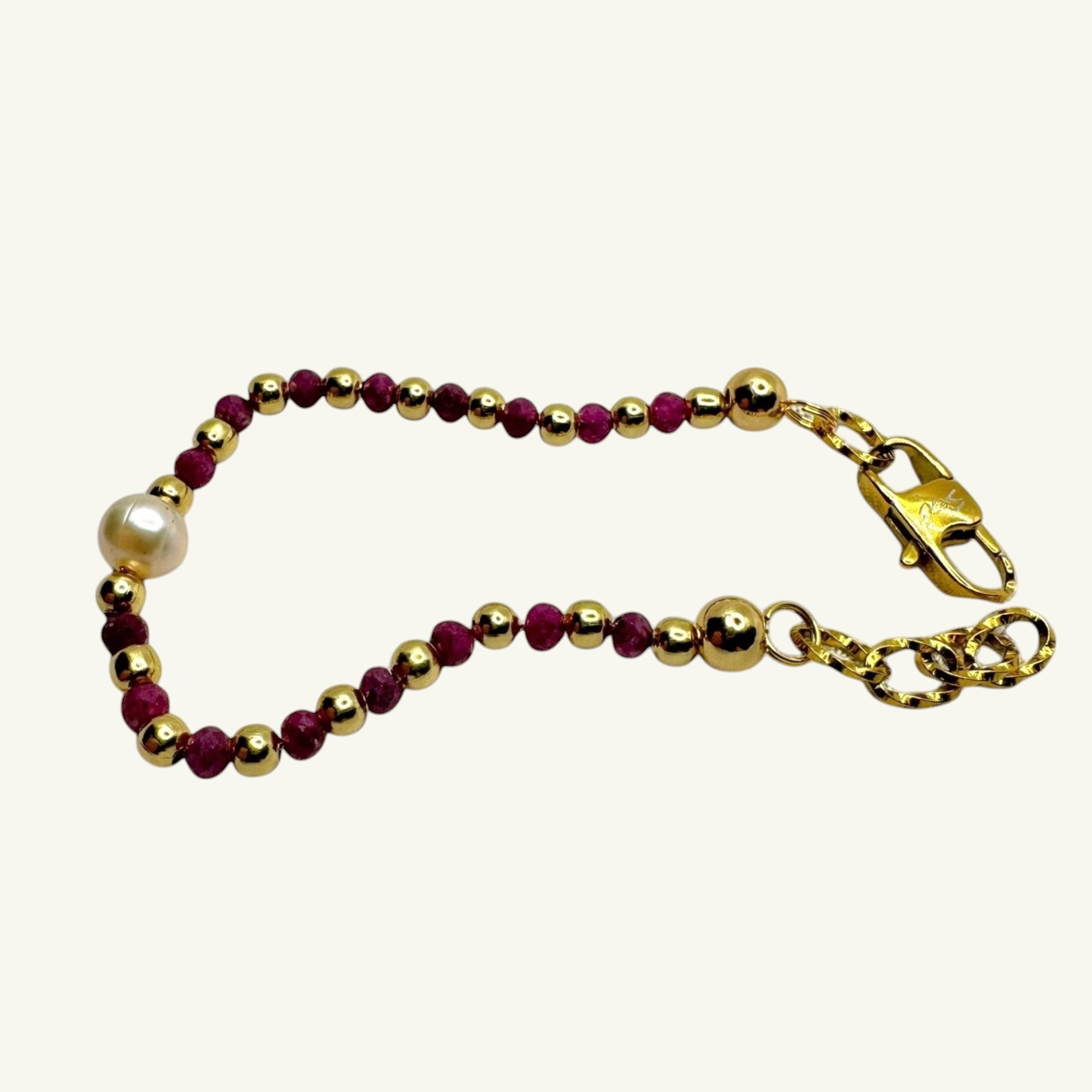 Bracciale radice di rubino Sharifa Crystals